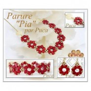 Gratis Patroon Par Puca® Kralen - ½ Ketting + oorbellen Pia